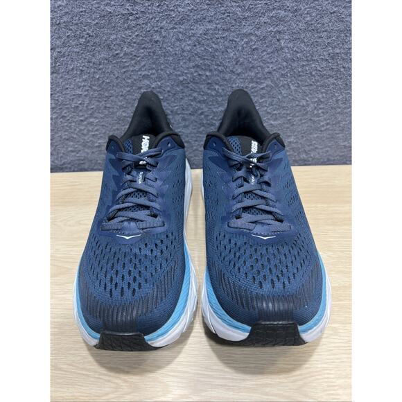 Hoka One One Clifton 7 Moonlit Ocean 1110534 Moan Sneakers Mens Size 8.5 2E - Picture 3 of 7